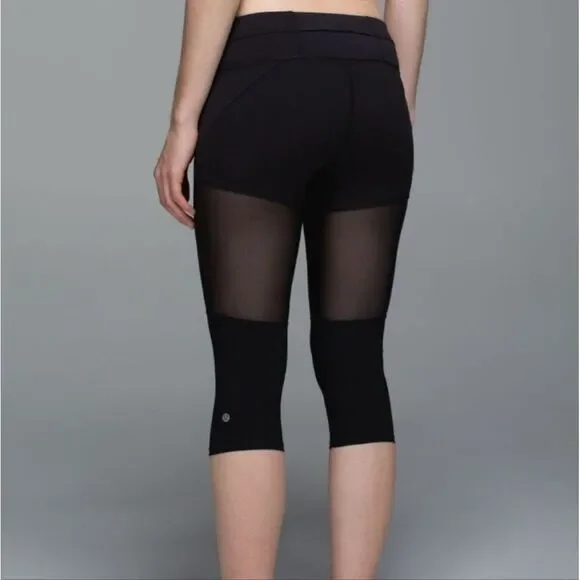 Lululemon Training Tough Crop 17" - Heathered Blue - Picture 11 of 12